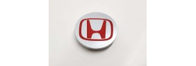 Center cap pour mag  Honda Civic    (Gris et rouge )